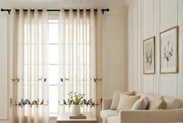 Premium curtains by D’ Art Effects for luxury interior design, crafted to enhance modern home décor with elegant fabrics and flawless finish.