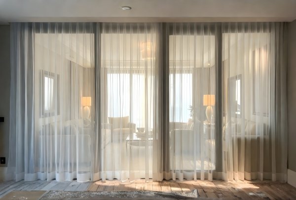 Premium curtains by D’ Art Effects for luxury interior design, crafted to enhance modern home décor with elegant fabrics and flawless finish.