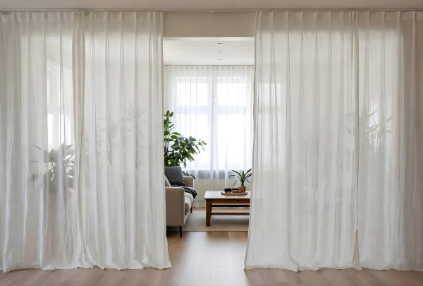 Premium curtains by D’ Art Effects for luxury interior design, crafted to enhance modern home décor with elegant fabrics and flawless finish.