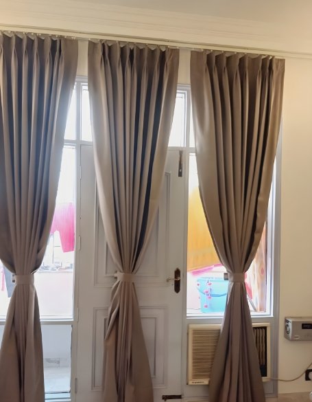 Premium curtains by D’ Art Effects for luxury interior design, crafted to enhance modern home décor with elegant fabrics and flawless finish.