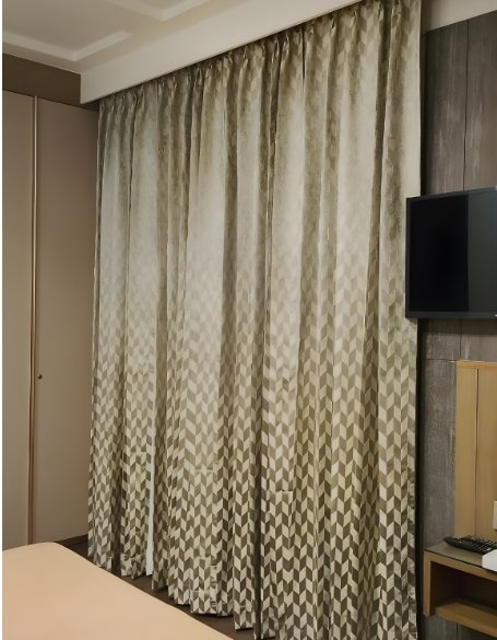 Premium curtains by D’ Art Effects for luxury interior design, crafted to enhance modern home décor with elegant fabrics and flawless finish.