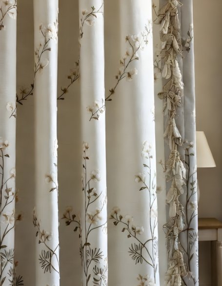 Premium curtains by D’ Art Effects for luxury interior design, crafted to enhance modern home décor with elegant fabrics and flawless finish.
