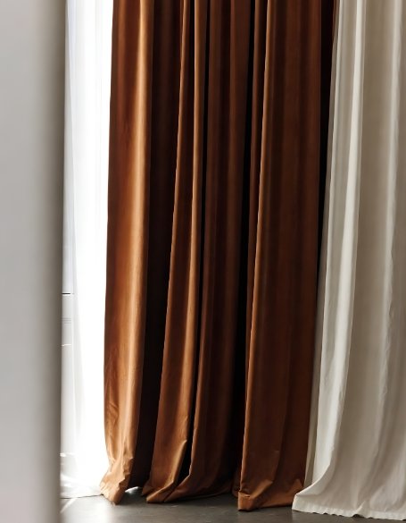 Premium curtains by D’ Art Effects for luxury interior design, crafted to enhance modern home décor with elegant fabrics and flawless finish.